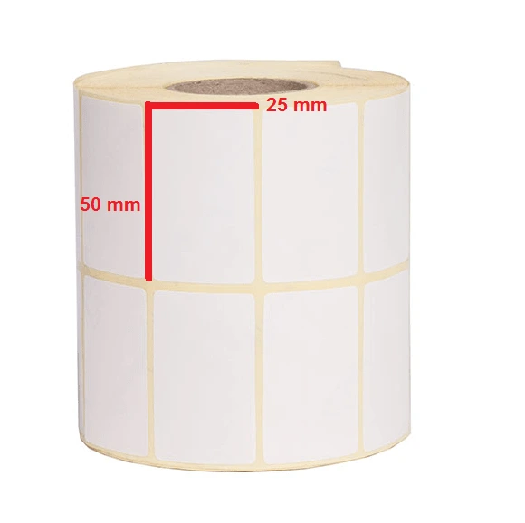 لیبل کاغذی 50*25