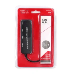 hub4in1red-typec-2 هاب USB 3.0 مدل 840