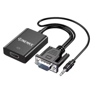ONEMAX-OM150-VGA-to-HDMI-adaptor تبدیل VGA به HDMI وان مکس مدل OM-151