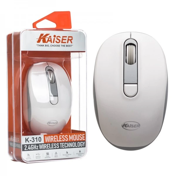 موس بی سیم کایزر (KAISER) مدل K310 سفید
