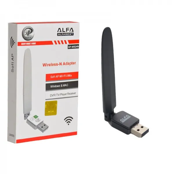 دانگل شبکه وای فای (Wi-Fi) آنتن دار آلفا ایکس پی (XP) مدل 924S